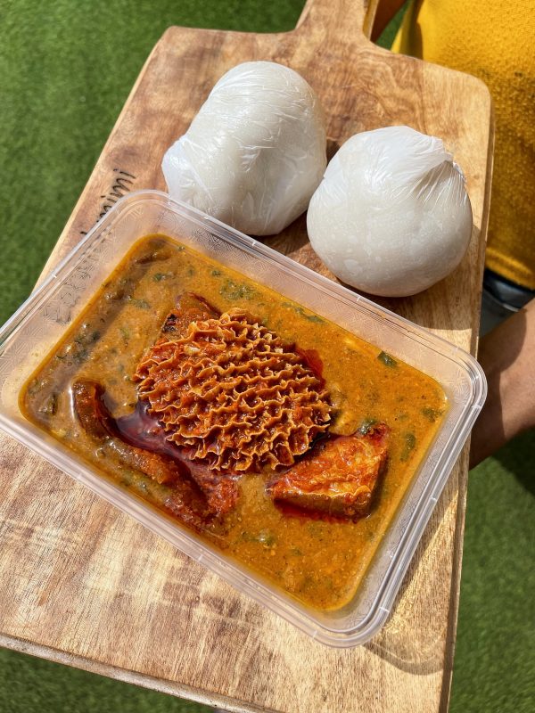 Poundo Yam & Ogbono Soup