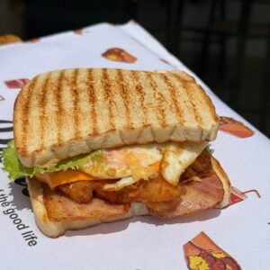 Sunny side up sandwich
