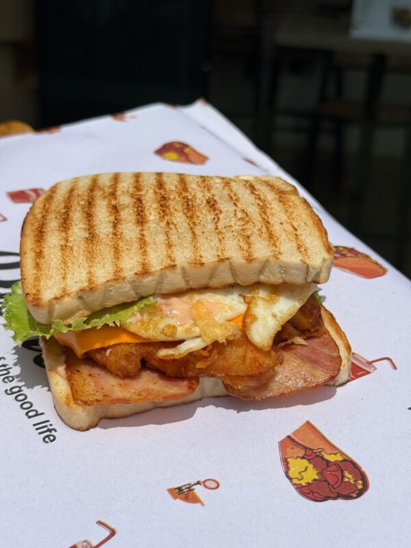 Sunny side up sandwich